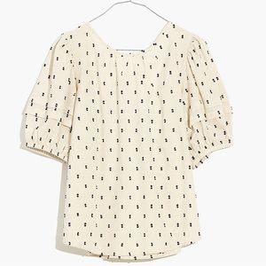 Madewell Tie-Back Linen Top